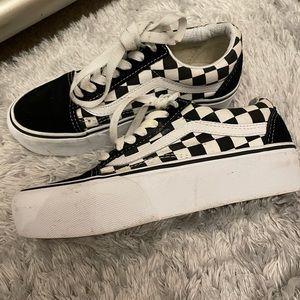 Platform vans size 5